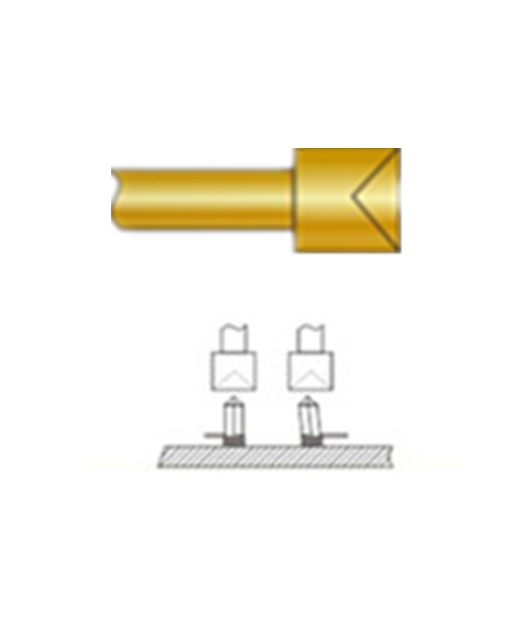 杯頭探針、探針用法圖、探針原理圖、測試探針圖片