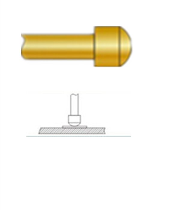 圓頭探針、探針用法圖、探針原理圖、測試探針圖片