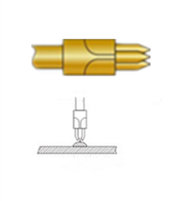 三尖頭探針、探針用法圖、探針原理圖、測試探針圖片