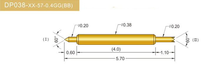 038雙頭探針、雙向探針探針、BGA雙頭探針、雙向彈簧探針、雙頭探針圖片