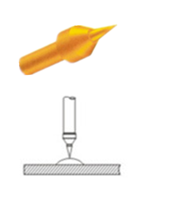 探針頭型、測試探針探針頭、探針頭部形狀、頂針頭