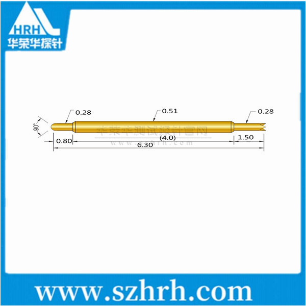 0.51-JU-6.3L ，華榮華雙頭測試探針廠家