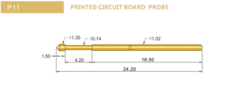 P11探針尺寸，華榮華測試探針選型，測試探針規(guī)格型號(hào)